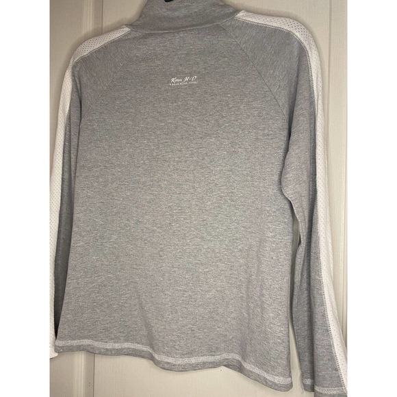 Harley Davidson Ladies Hawaii Thin gray Zip sweater Jacket Medium - Picture 2 of 7